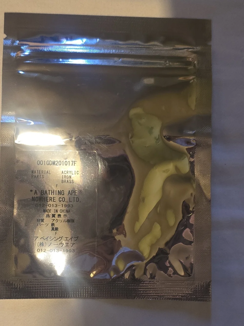 DS BAPE ABC Camo Ape Head Acrylic Keychain Pink - New In Bag - Bathing Ape